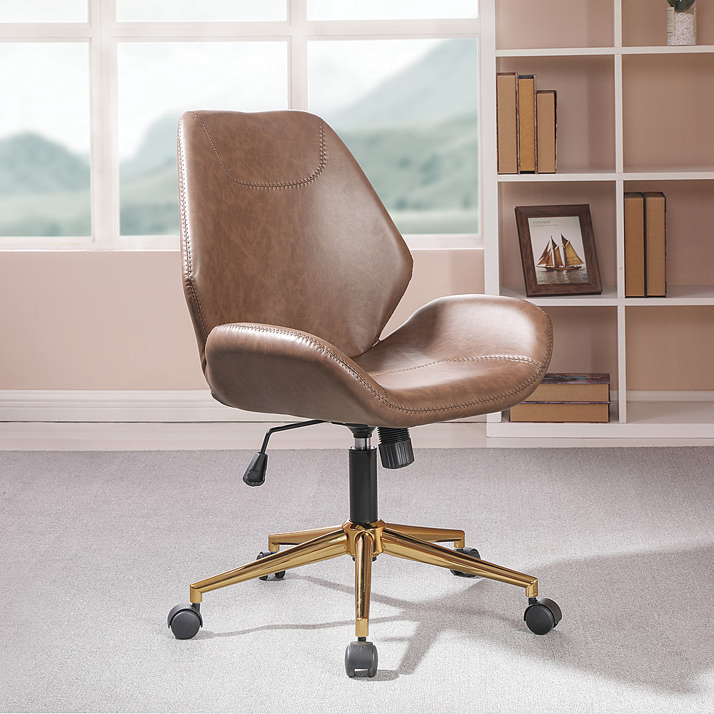 Best Buy: OSP Home Furnishings Reseda Office Chair Saddle RESGSA-DU41