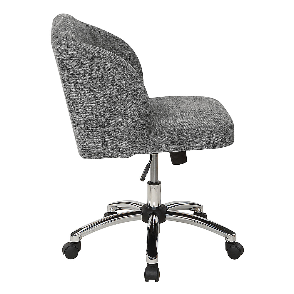 Left View: OSP Home Furnishings - Ariel Desk Chair - Charcoal