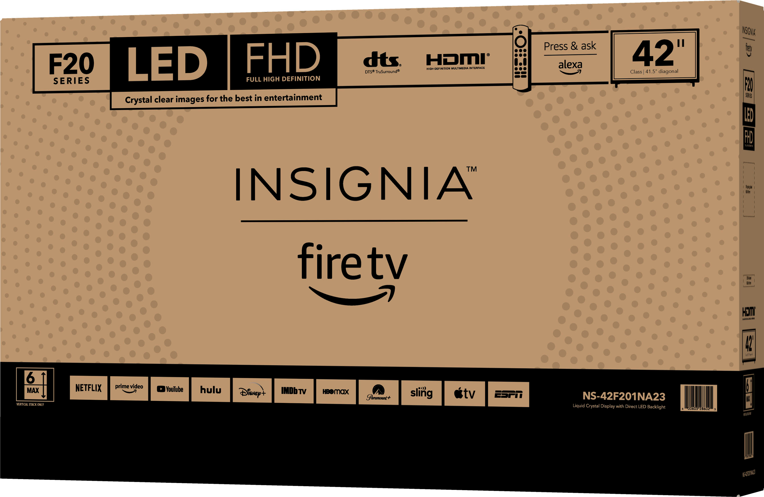 Best Buy: Insignia™ Connected TV 42 Class LED 1080p 120Hz Smart HDTV Multi  NS-42E859A11