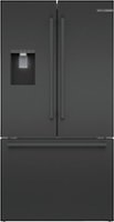 Bosch - 500 Series 26 Cu. Ft. French Door Smart Refrigerator with External Water and Ice - Black Stainless Steel - Front_Zoom