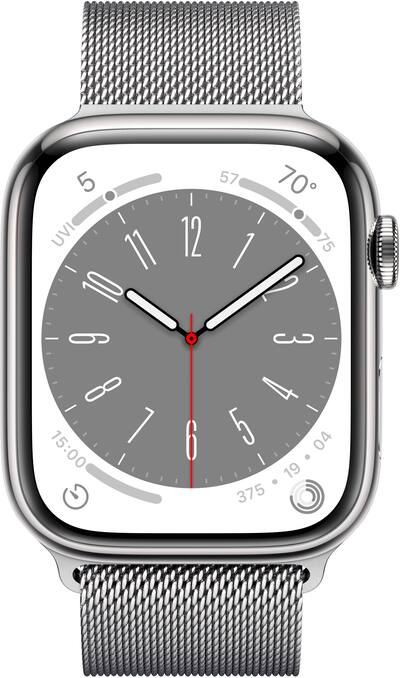 Apple Watch Series 8 (GPS + Cellular) 45mm Stainless Steel Apple Watch Series 8 (GPS + Cellular) 45mm Stainless Steel
