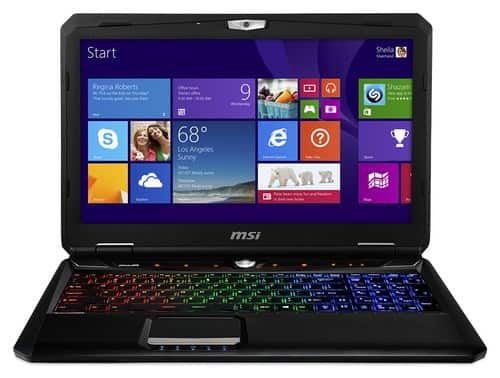 Front. MSI - GT60 Dominator-660 15.6" Laptop - Intel Core i7 - 12GB Memory - 1TB Hard Drive - Brush Aluminum Black.