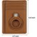 Alt View Zoom 16. SaharaCase - Slim Genuine Leather Wallet Case for Apple AirTag - Brown.