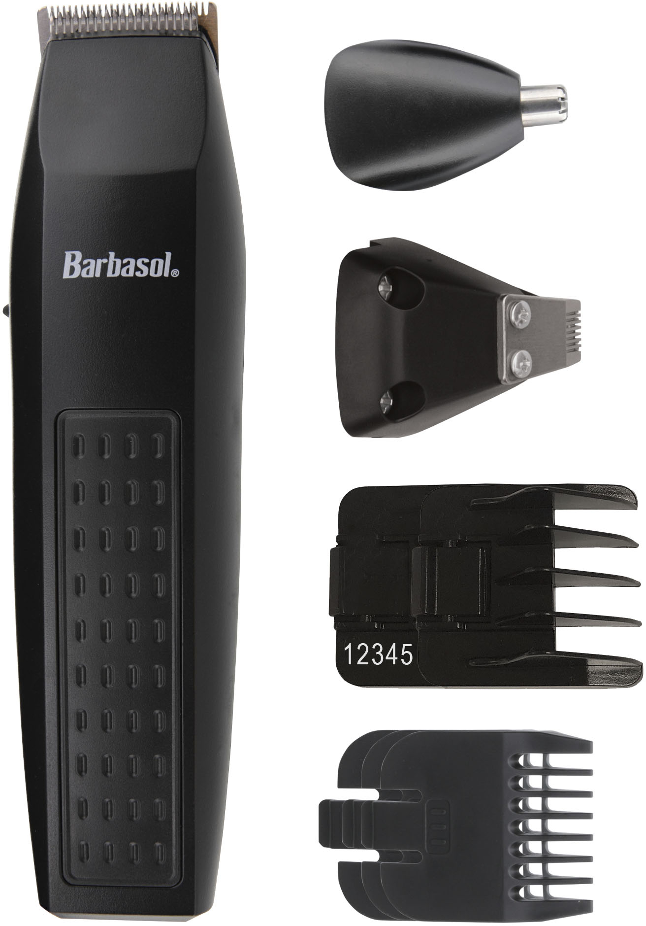 Left View: Remington - Vacuum Rechargeable Hair Trimmer Dry - black