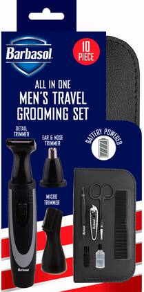 Barbasol - 10pc All In One Grooming Kit - Black