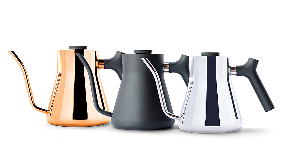 Angle View: Fellow - Stagg Stovetop Kettle - Matte Black