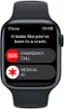 Alt View 3. Apple - Apple Watch Series 8 (GPS + Cellular) 41mm Aluminum Case with Starlight Sport Band - S/M - Starlight.
