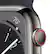 Left Zoom. Refurbished Apple Watch Series 8 GPS + Cellular 41mm Graphite Stainless Steel Case with Midnight Sport Band - S/M - Midnight - (2022).