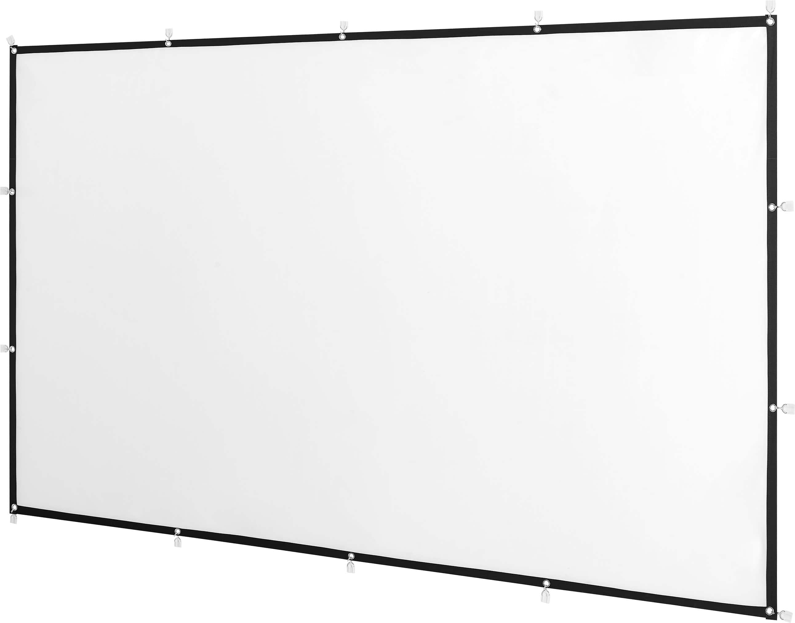 Left. Insignia™ - 100" Home Theater Portable Folding Projector Screen - White.
