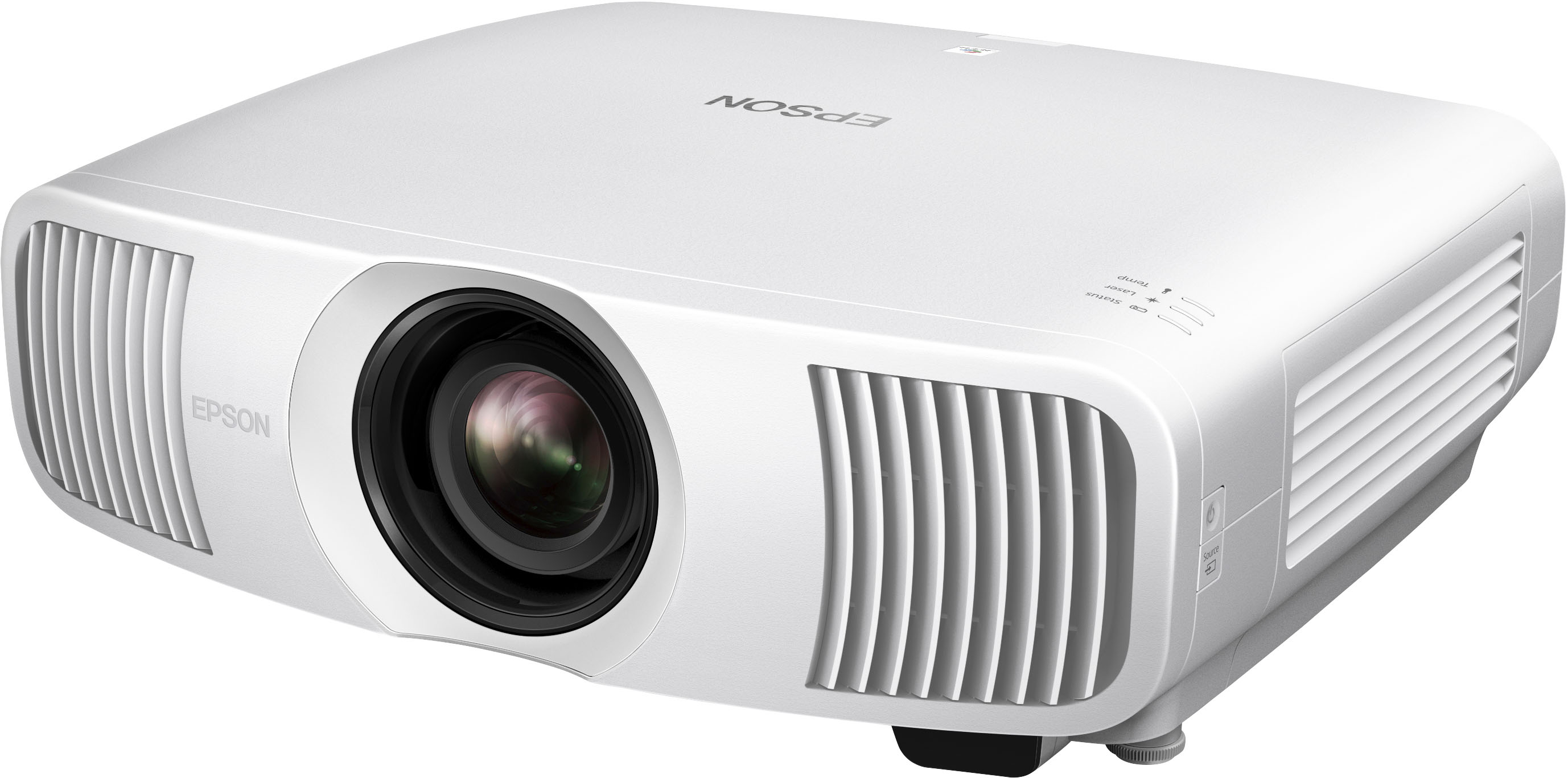 Left View: Epson - Home Cinema LS11000 4K PRO-UHD Laser Projector, HDR, HDR10+, 2500 lumens, HDMI 2.1, Motorized Lens, 120 Hz, Home Theater - White