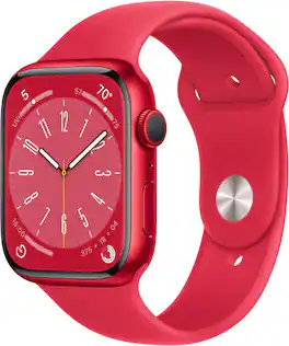 Refurbished Apple Watch Series 8 (GPS + Cellular) 45mm Aluminum Case with (PRODUCT)RED Sport Band - M/L - (PRODUCT)RED - (2022)
