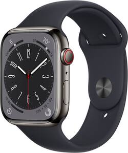 Apple Watch Series 8 GPS + Cellular 45mm Graphite Stainless Apple Watch Series 8 GPS + Cellular 45mm Graphite Stainless