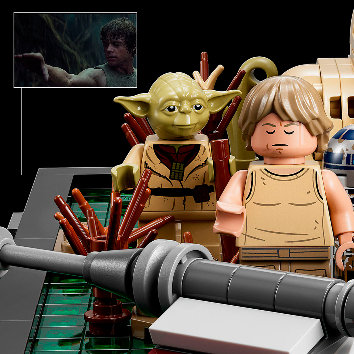 Display case for LEGO® Star Wars™ Dagobah Jedi Training Diorama (75330 —  Wicked Brick