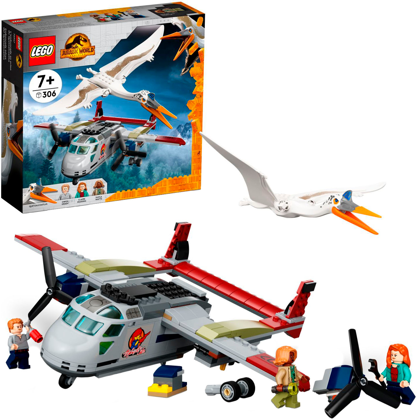 LEGO Jurassic World Quetzalcoatlus Plane Ambush 76947 Building Kit (306 Pieces) 6332799 - Buy
