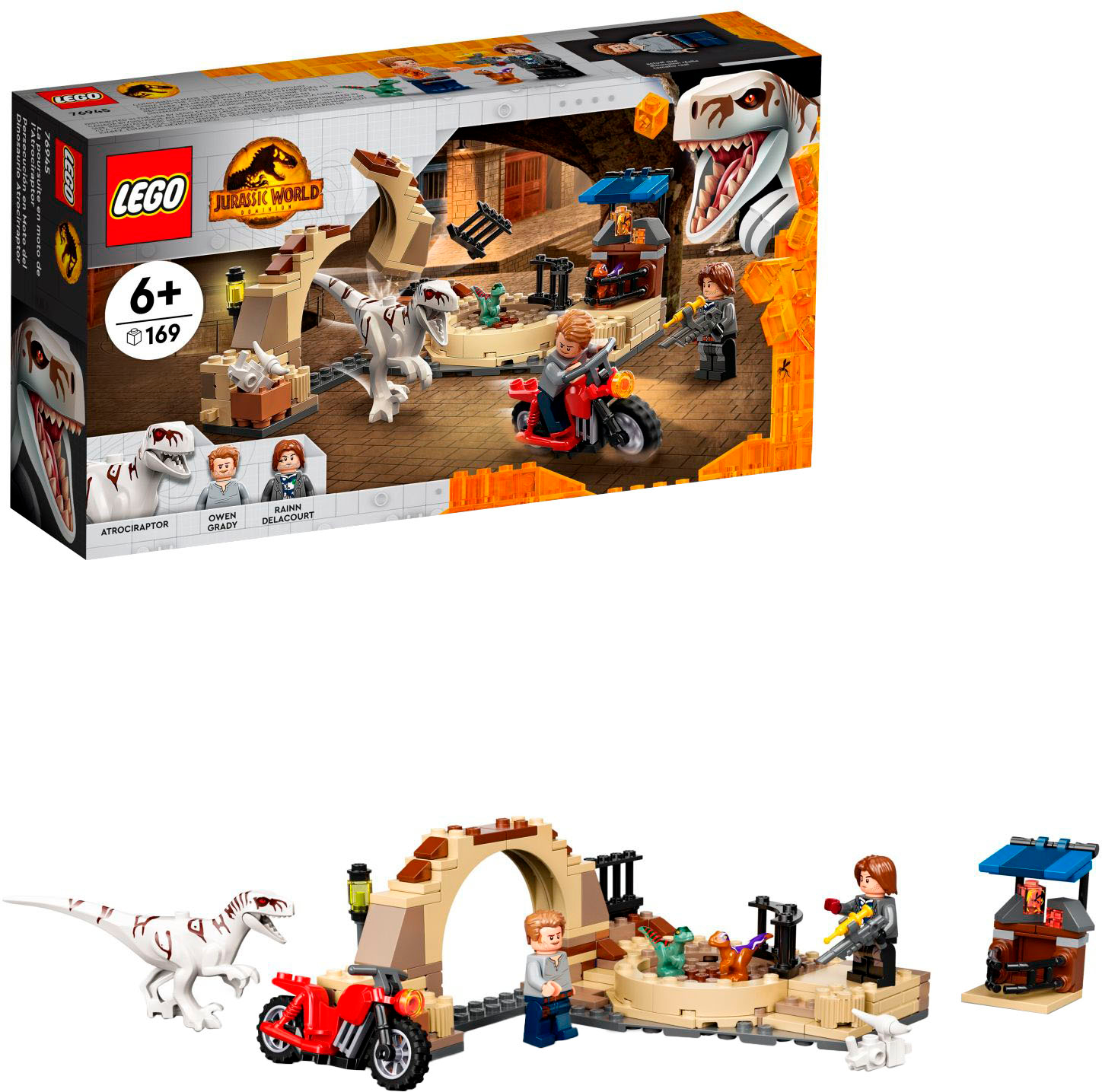 Bestemt Antarktis Tilbageholde LEGO Jurassic World Atrociraptor Dinosaur: Bike Chase 76945 Building Kit  (169 Pcs) 6332795 - Best Buy
