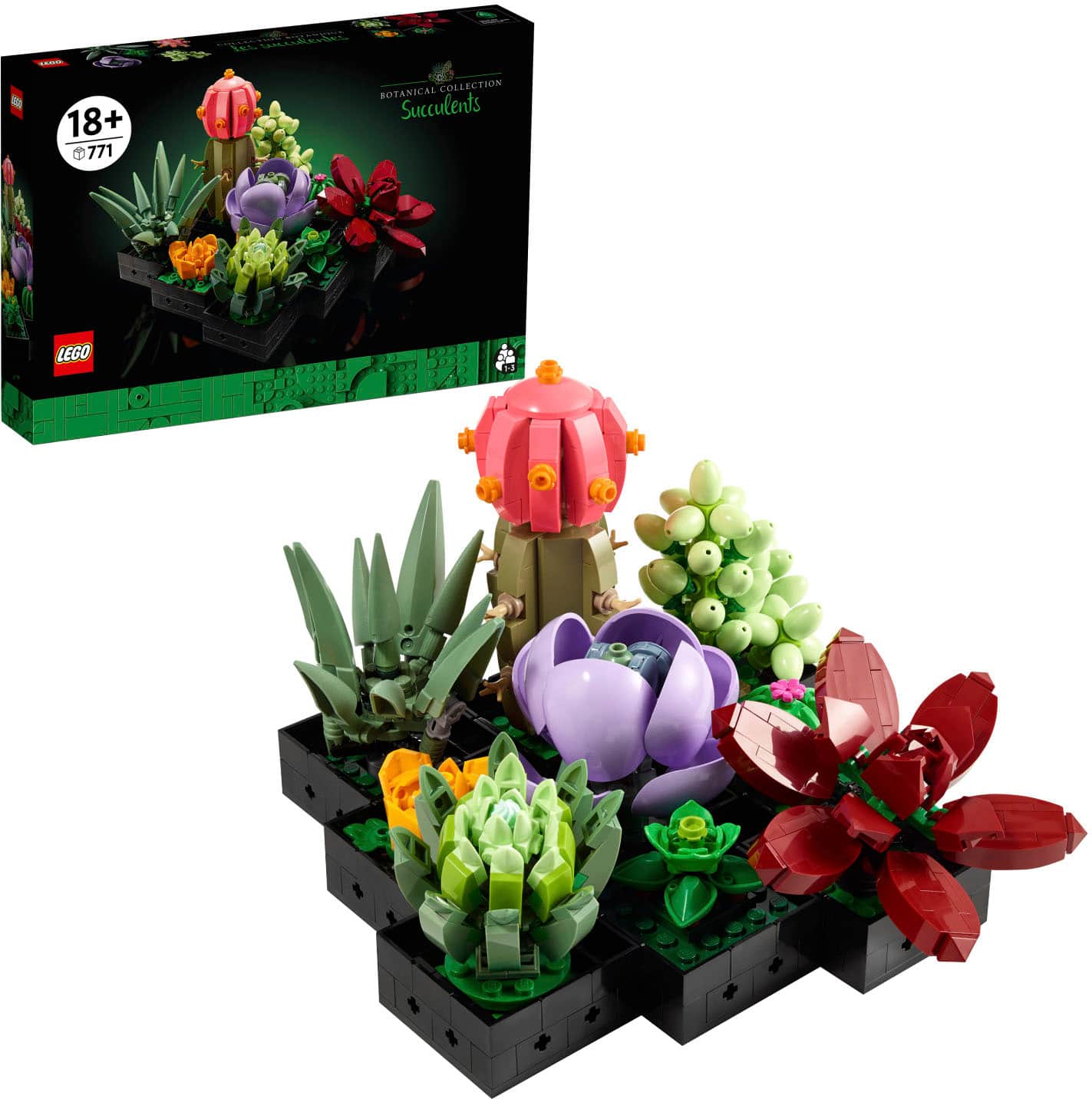 LEGO - Succulents 10309 Plant Decor Toy Building Kit (771 Pieces)