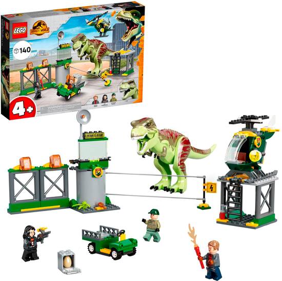 LEGO Jurassic World T. rex Dinosaur Breakout 76944 Toy Building Kit 140 Pieces 6332793 Best Buy