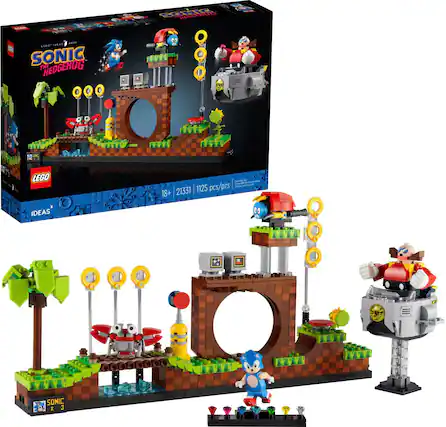 Front. LEGO - Ideas Sonic the Hedgehog – Green Hill Zone 21331.