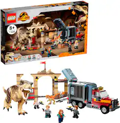 LEGO - Jurassic World T. rex & Atrociraptor Dinosaur Breakout 76948 (466 Pieces) - Front_Zoom