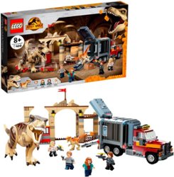 LEGO - Jurassic World T. rex & Atrociraptor Dinosaur Breakout 76948 (466 Pieces) - Front_Zoom