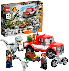 LEGO - Jurassic World Blue & Beta Velociraptor Capture 76946 Building Kit (181 Pieces) - Front_Zoom