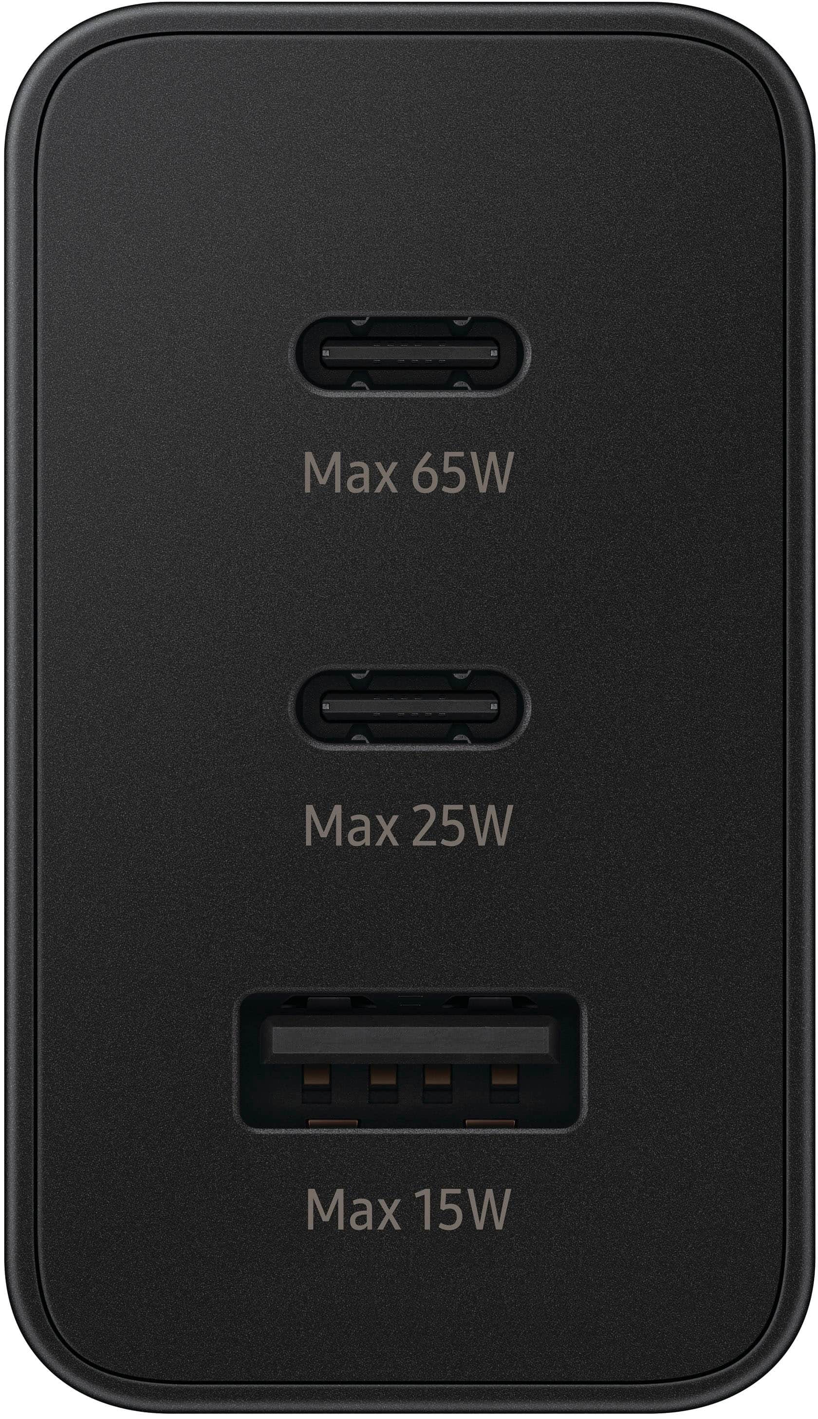 Alt View 12. Samsung - Super Fast Charging 65W Trio Adapter - Black.