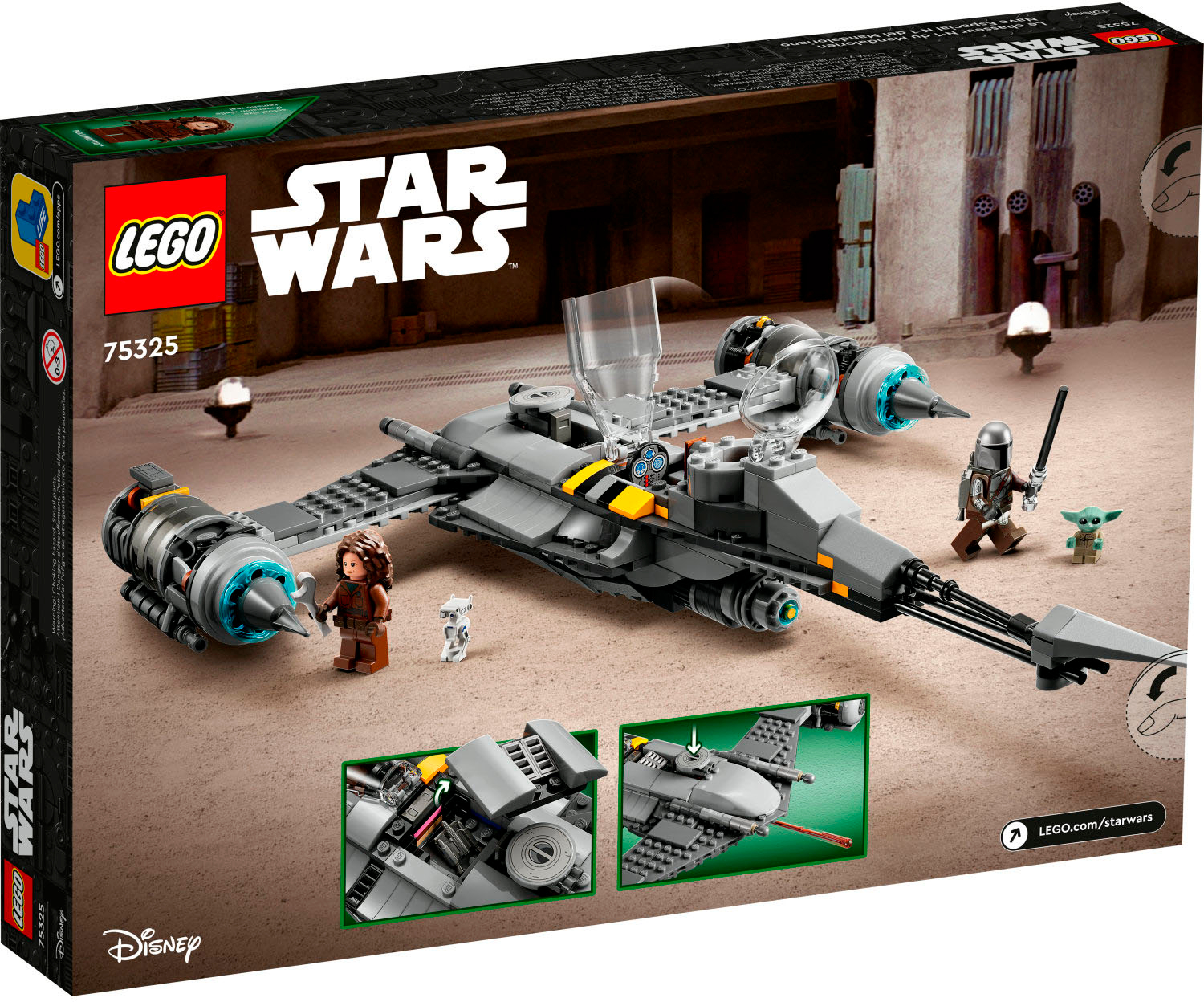 Angle View: LEGO - Star Wars The Mandalorians N-1 Starfighter 75325 Toy Building Kit (412 Pieces)