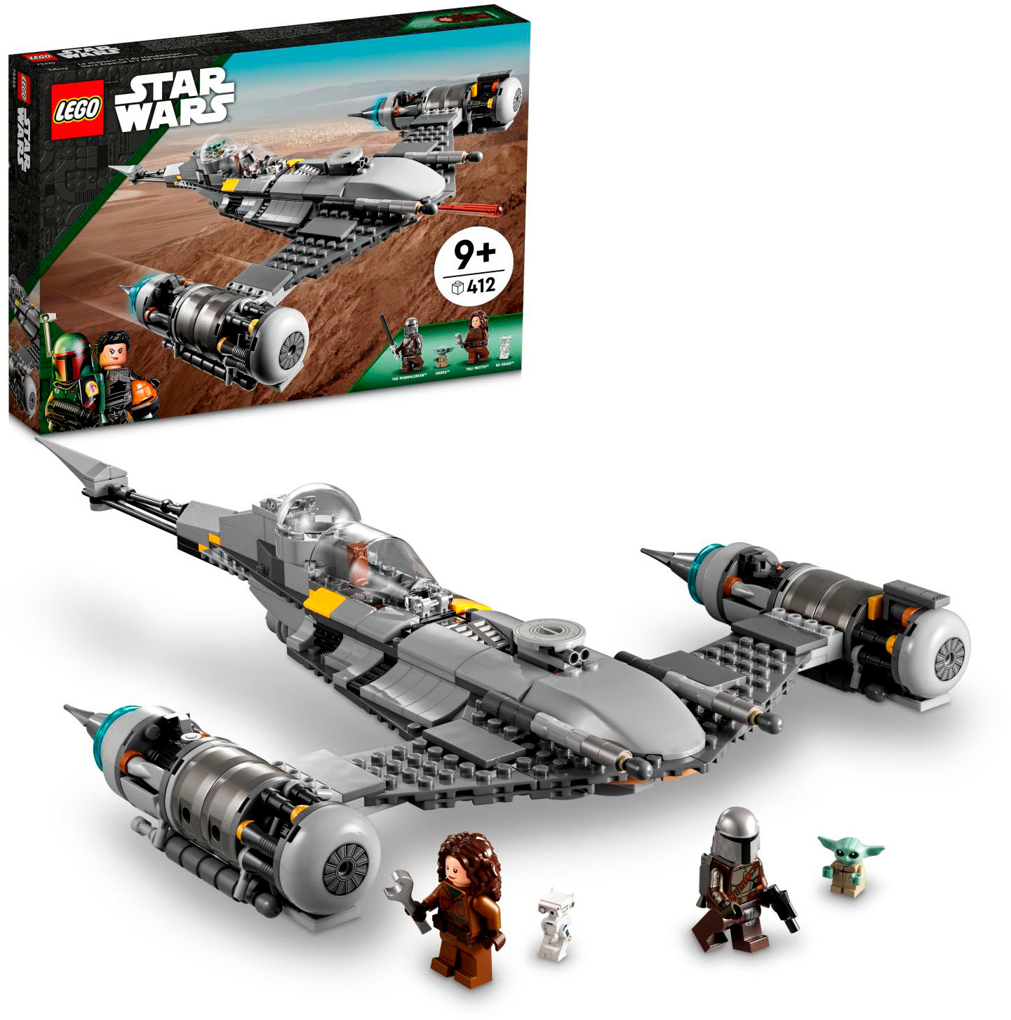 residentie Gevoelig voor paradijs LEGO Star Wars The Mandalorians N-1 Starfighter 75325 Toy Building Kit (412  Pieces) 6378930 - Best Buy