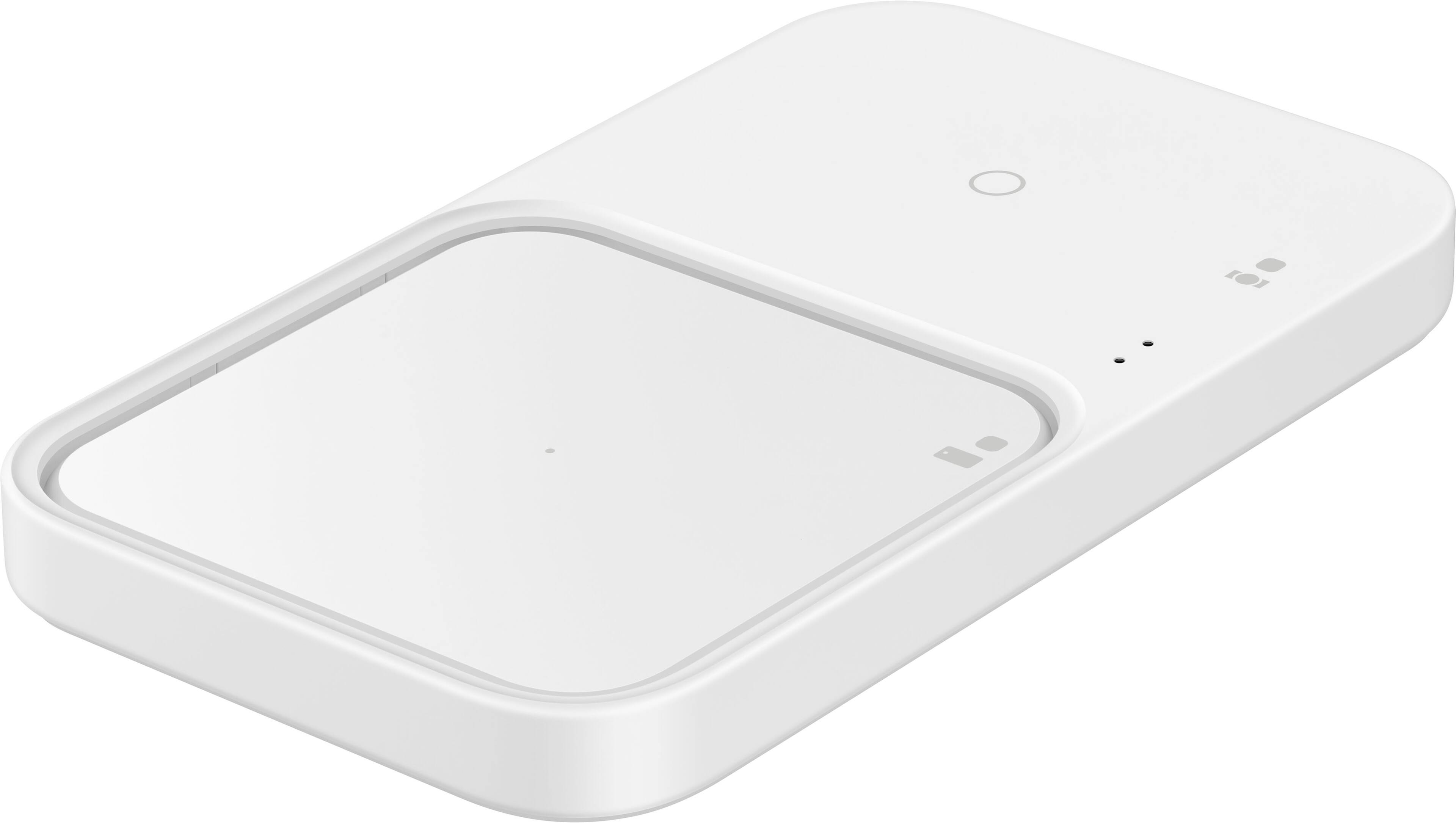 Alt View 11. Samsung - 15W Duo Fast Wireless Charger pad with Cable Only - White.