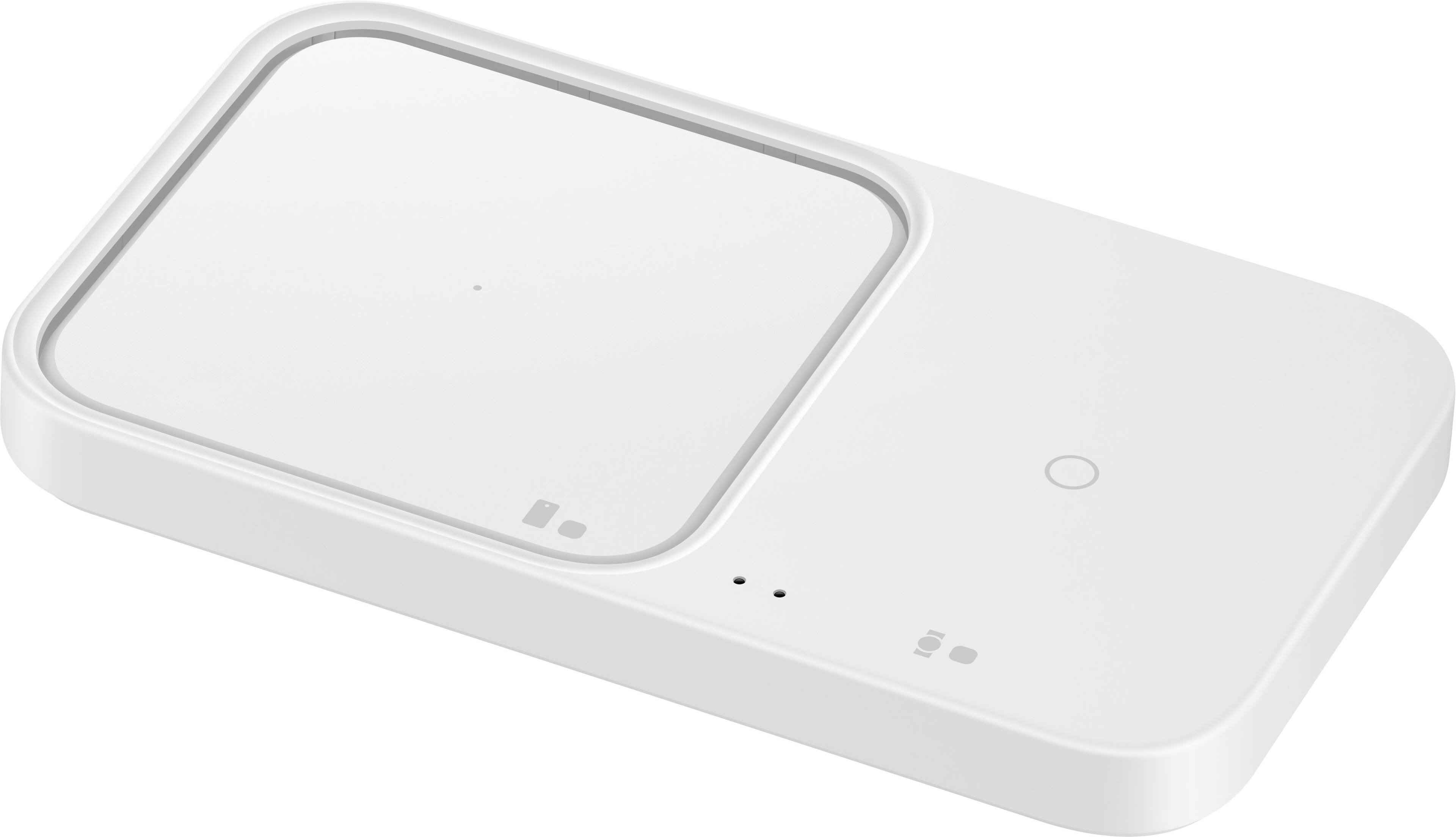 Alt View 12. Samsung - 15W Duo Fast Wireless Charger pad with Cable Only - White.