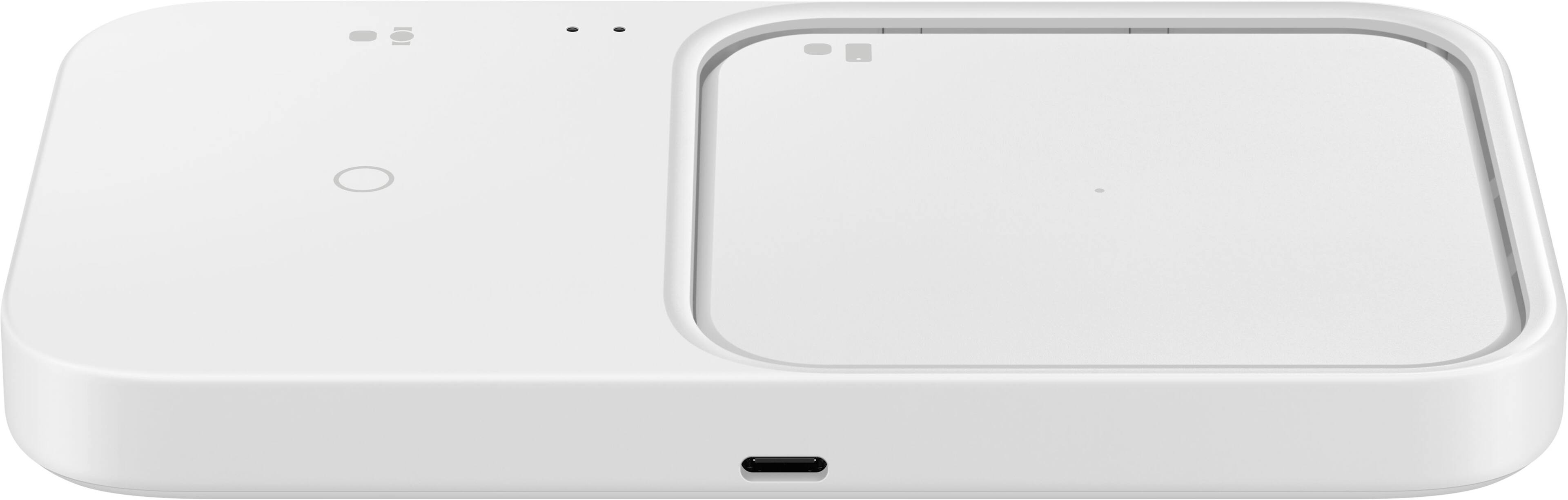 Alt View 13. Samsung - 15W Duo Fast Wireless Charger pad with Cable Only - White.