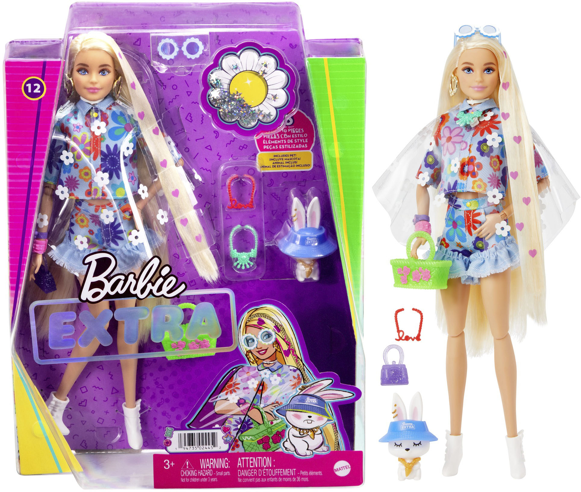 Left View: Barbie - Extra Doll - Styles May Vary