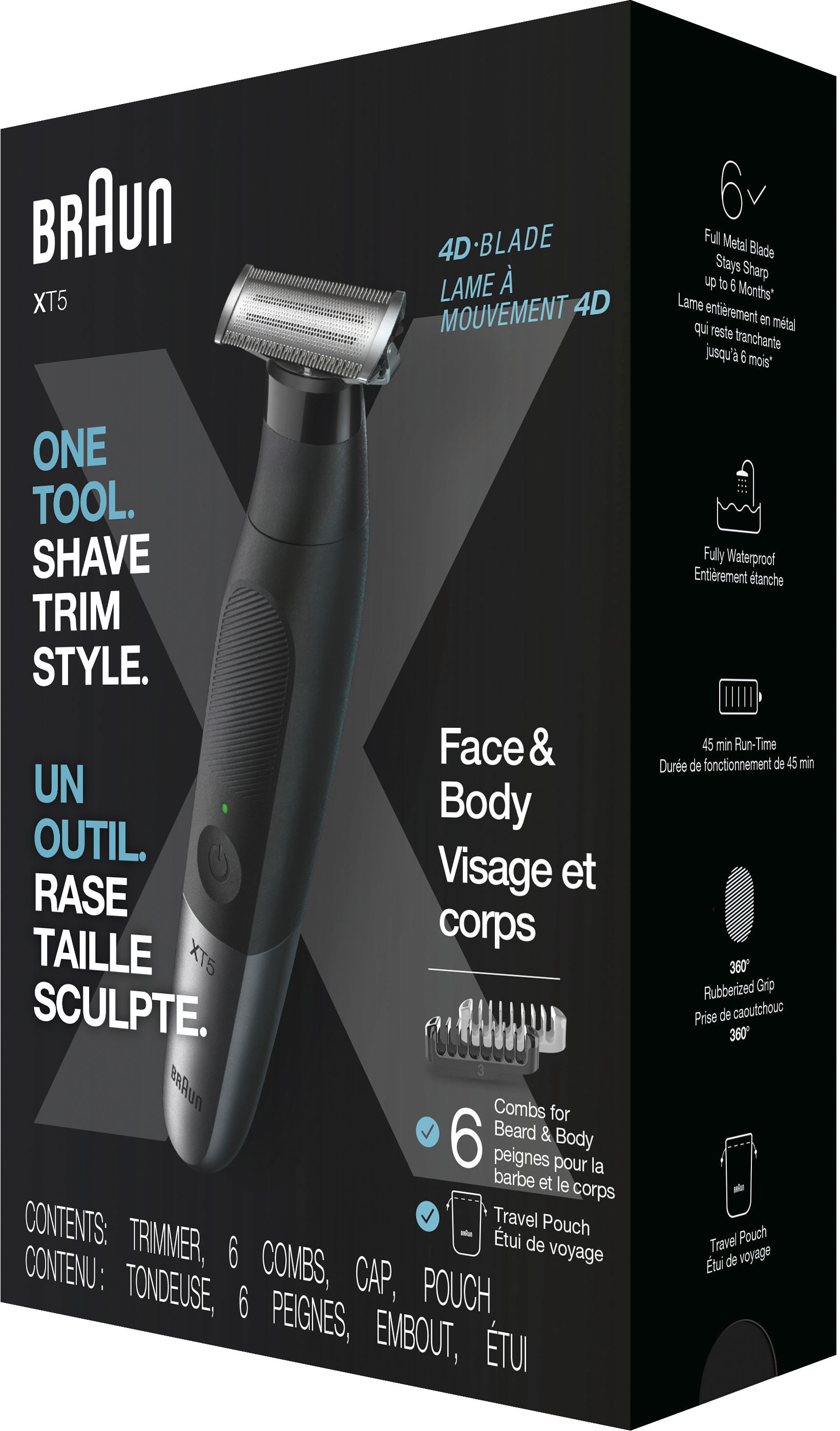 Braun Best Kit Black Wet/Dry Shaver Buy: Electric Rechargeable Series XT5200 XT5
