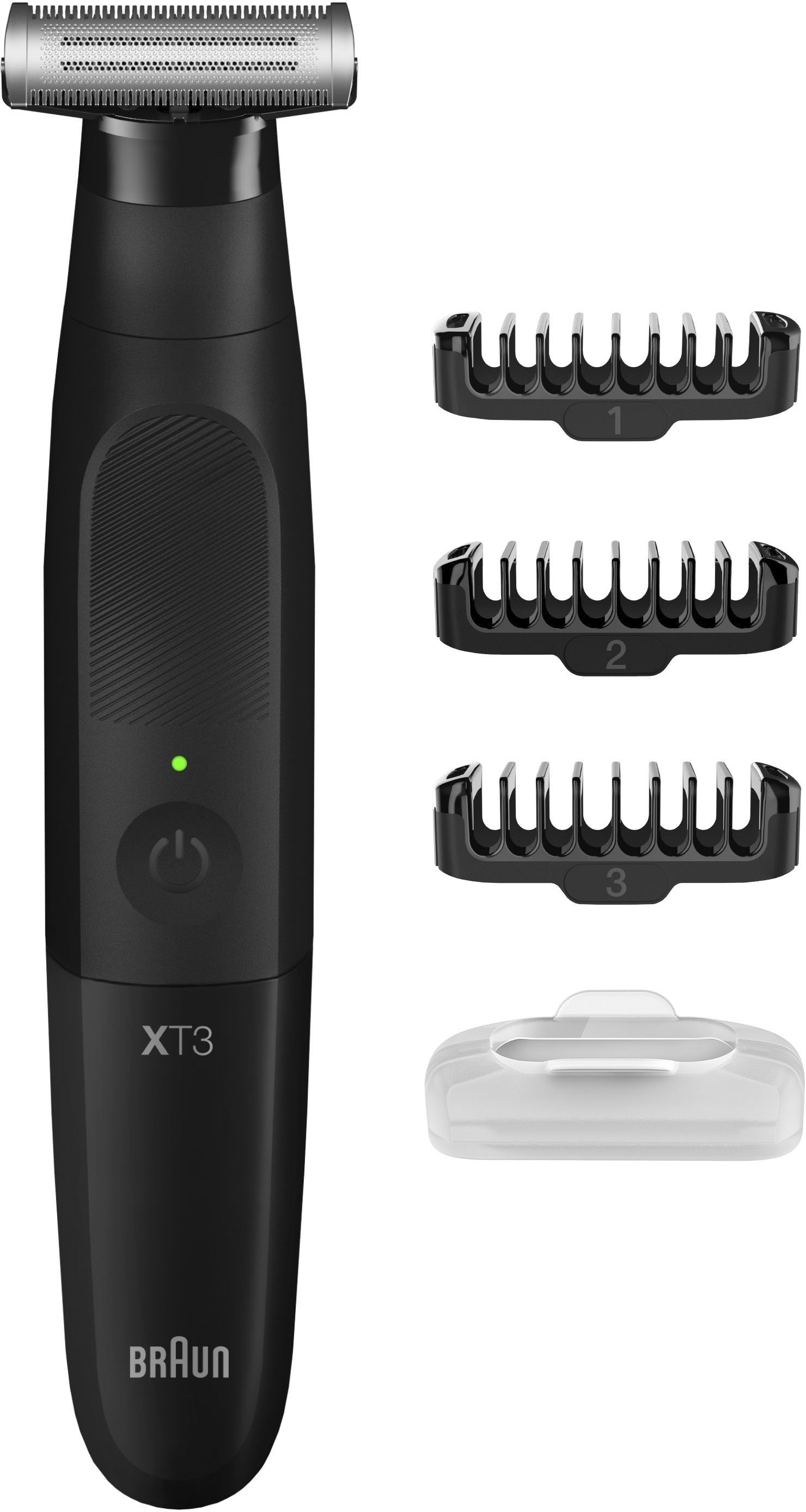 Image of Braun - Series XT3 Rechargeable Wet/Dry Electric Shaver Kit - Black