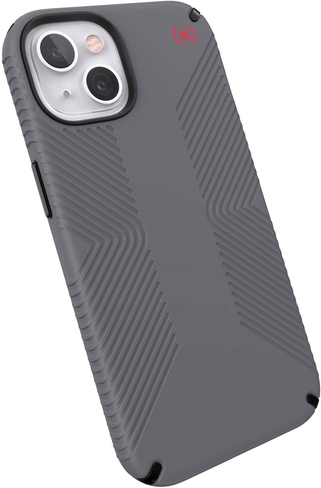Alt View 2. Speck - Presidio2 Grip MagSafe Case for iPhone 13 - Gray.