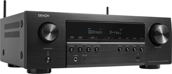 Denon AVR-S760H (75W X HEOS with HD 8K Dolby Atmos Alexa 7.2-Ch. Theater 7) and Best with Receiver Black Ultra Home Buy HDR AV AVR-S760H - Compatible