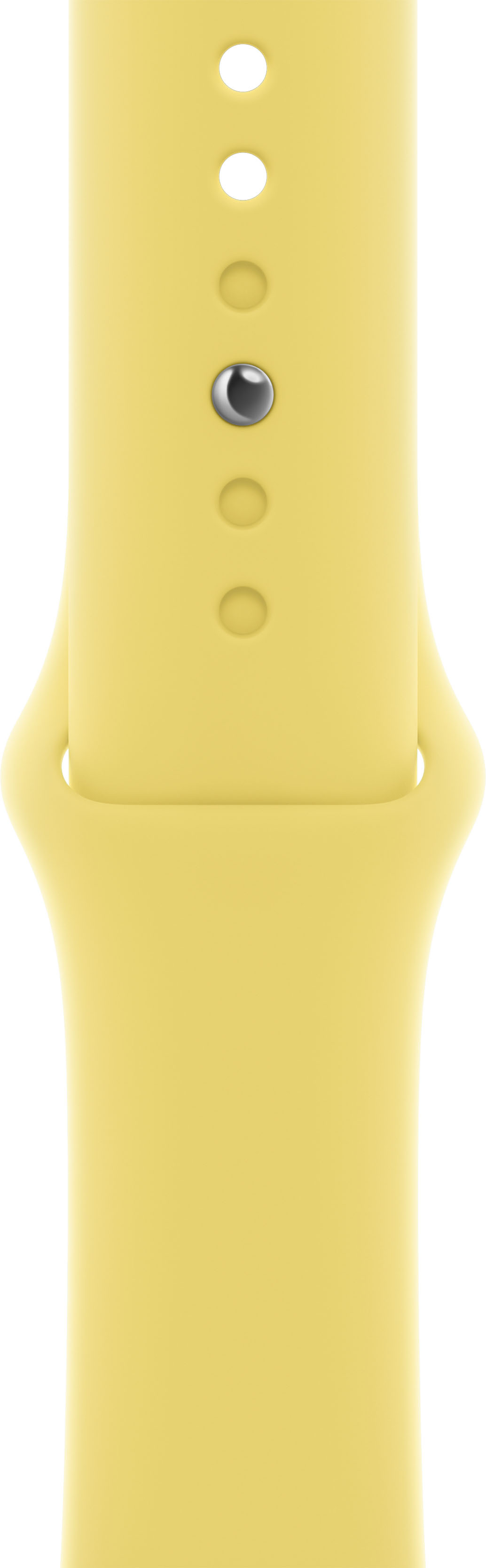 Left View: Apple Watch 41mm Lemon Zest Sport Band - Regular