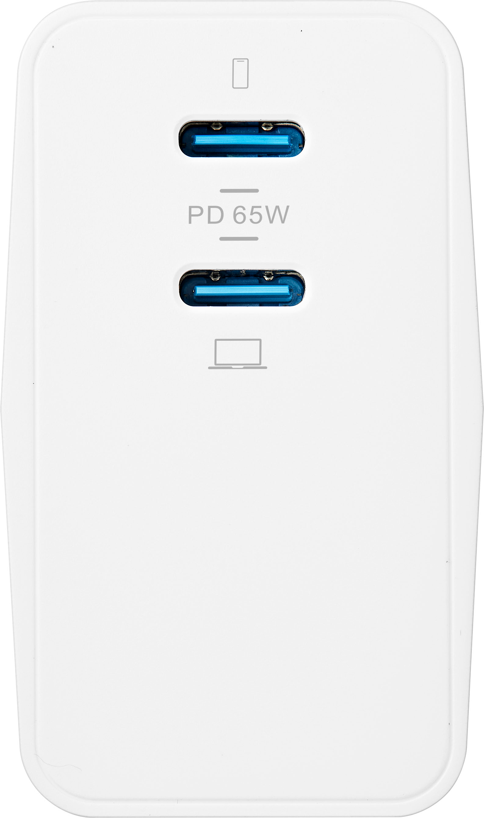 Insignia 65 Watt Dual Port USB-C Compact White Wall Charger | Best Buy