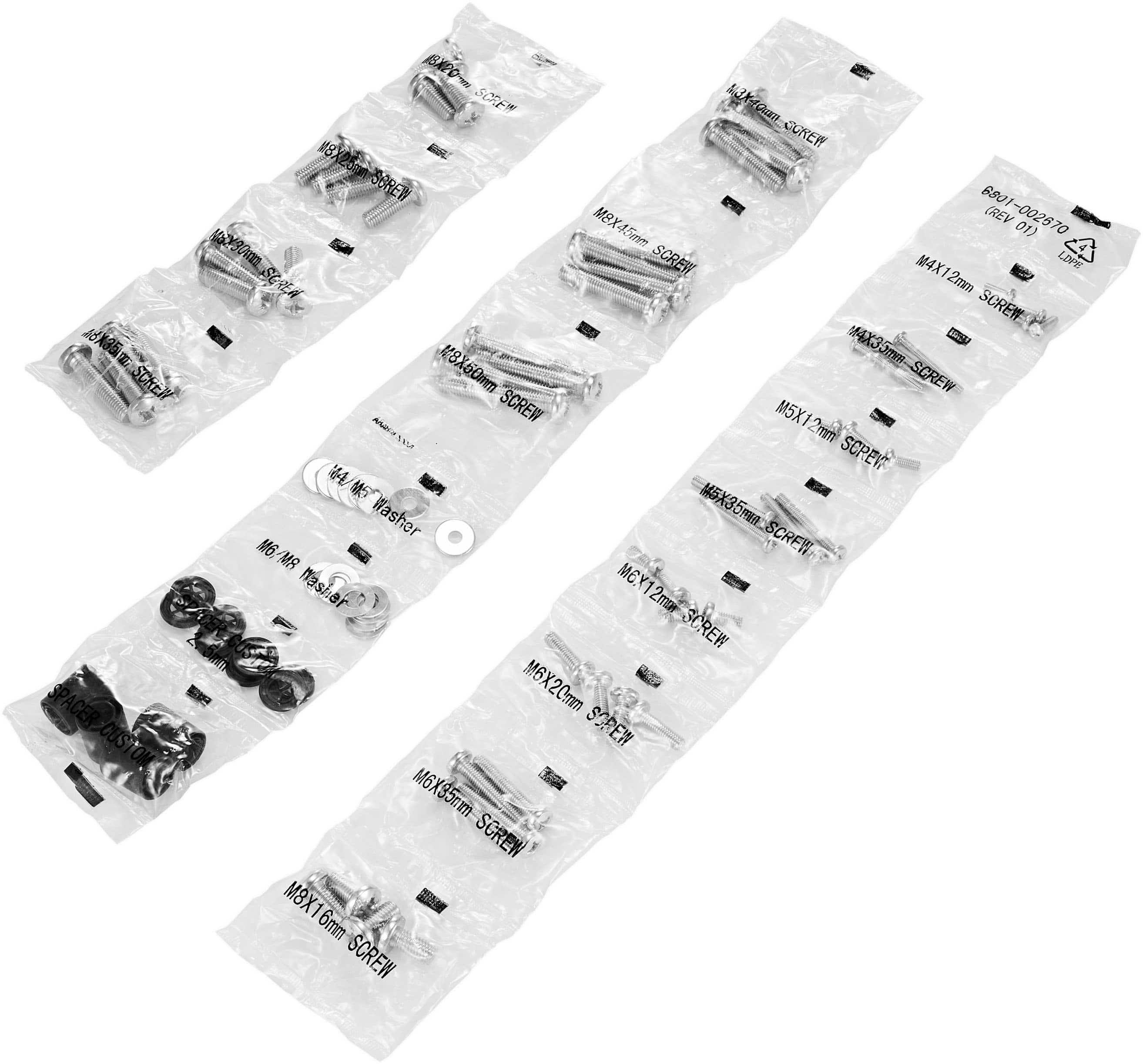 Front. Insignia™ - TV Wall Mount Hardware Kit - Silver.