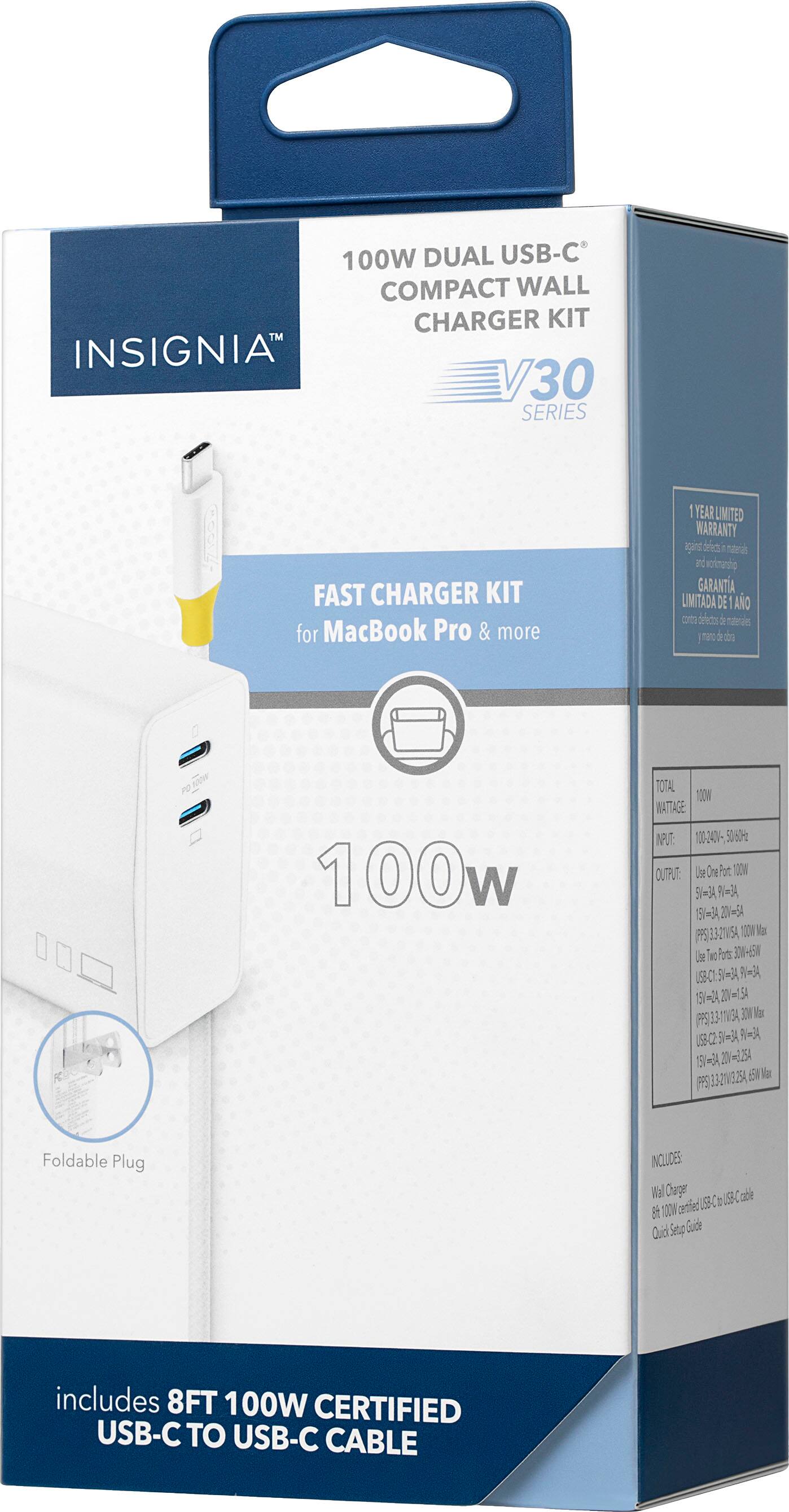 Insignia NS-MVC40W2K 40W Dual-Port USB-C Car Charger – Open Box, Perfect Condition