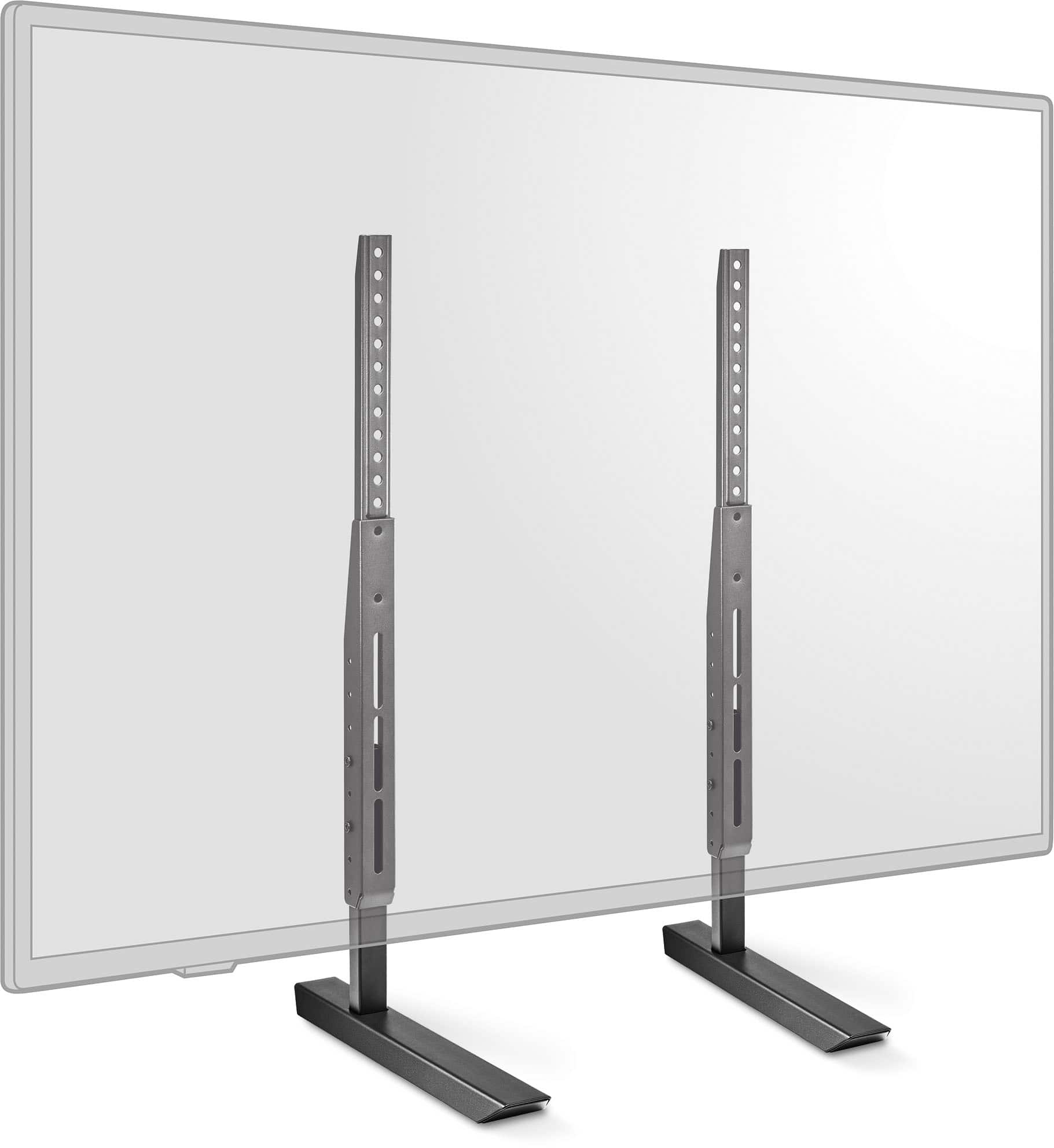 Front. Insignia™ - Universal TV Feet Replacement Kit for TVs 49"-77" or 100 lbs - Black.