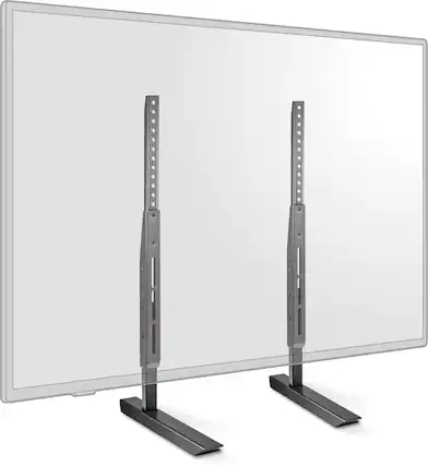 Front. Insignia™ - Universal TV Feet Replacement Kit for TVs 49"-77" or 100 lbs - Black.