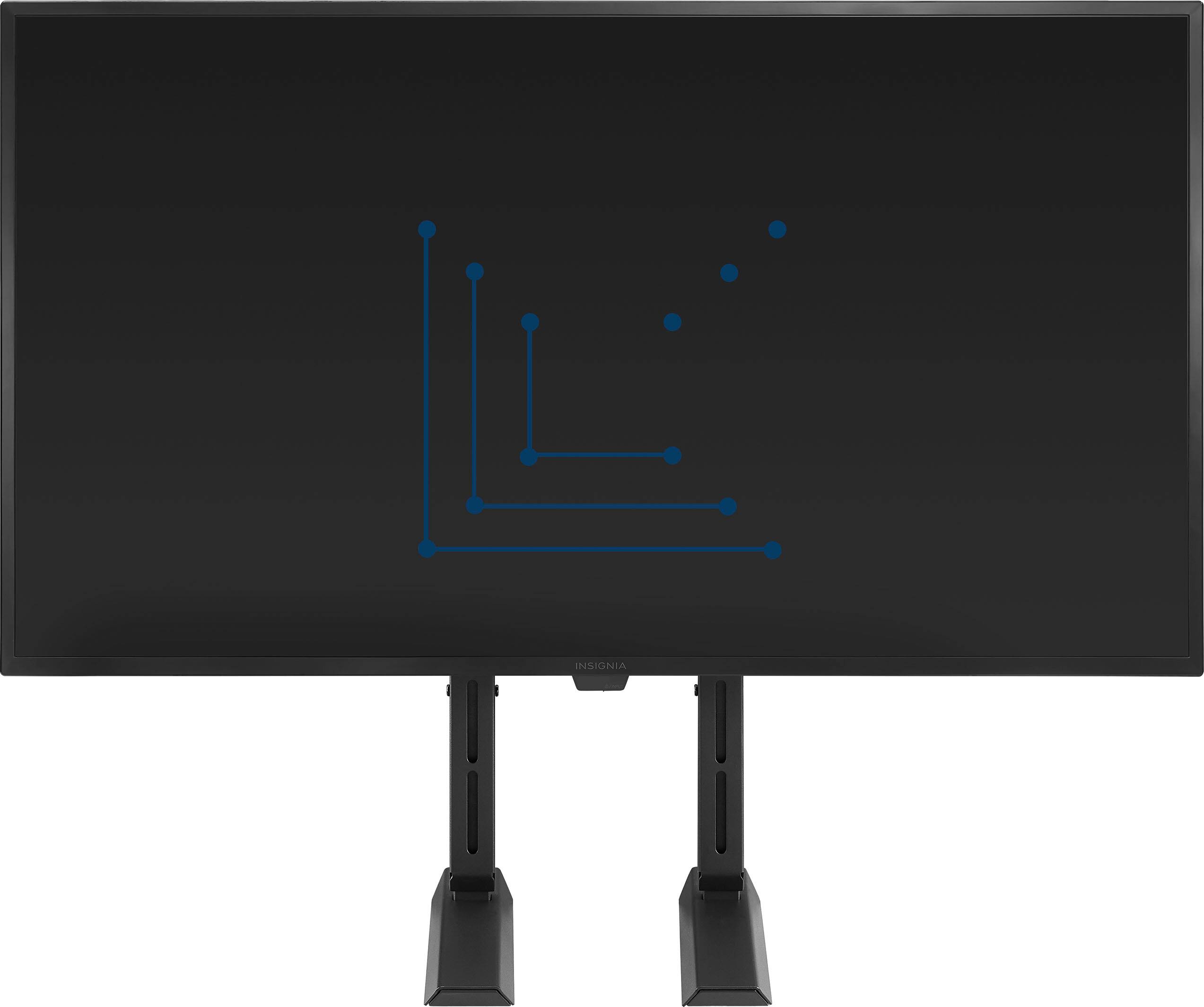 Alt View 11. Insignia™ - Universal TV Feet Replacement Kit for TVs 49"-77" or 100 lbs - Black.