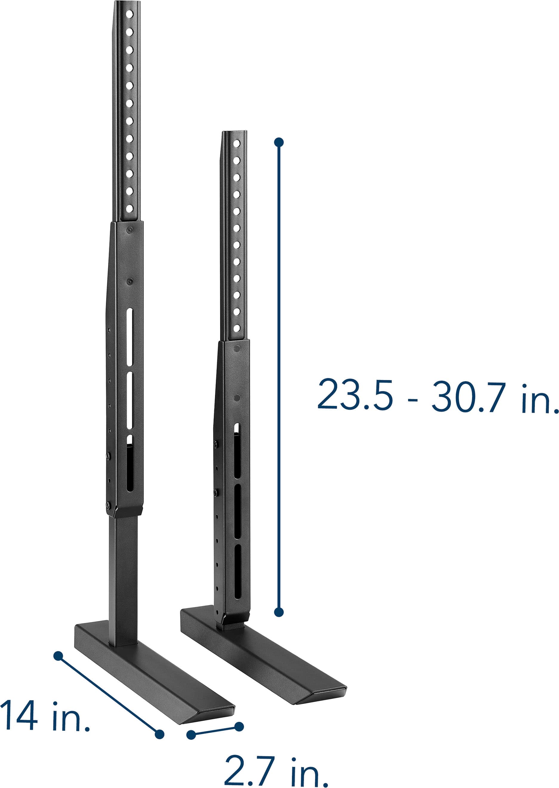 Alt View 13. Insignia™ - Universal TV Feet Replacement Kit for TVs 49"-77" or 100 lbs - Black.