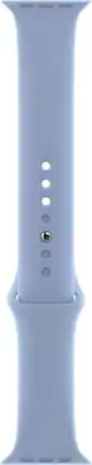 Angle. Apple - Apple Watch 45mm Sport Band - Regular - Blue Fog.