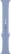 Angle. Apple - Apple Watch 45mm Sport Band - Regular - Blue Fog.
