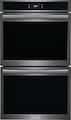 Frigidaire - Gallery 30" Double Electric Wall Oven with Total Convection - Black Stainless Steel