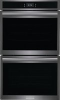 Frigidaire - Gallery 30" Double Electric Wall Oven with Total Convection - Black Stainless Steel - Front_Zoom