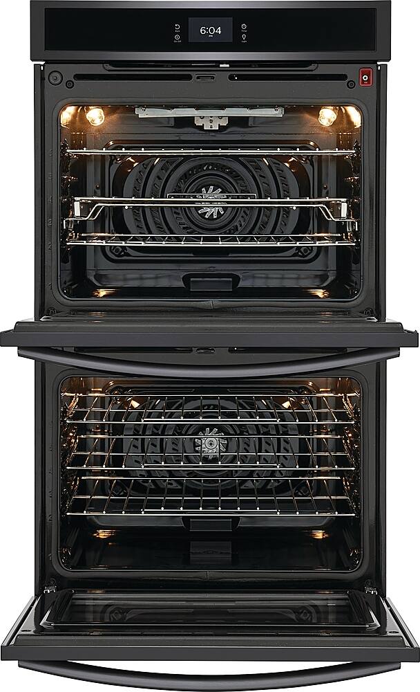 Alt View 12. Frigidaire - Gallery 30" Double Electric Wall Oven with Total Convection - Black Stainless Steel.