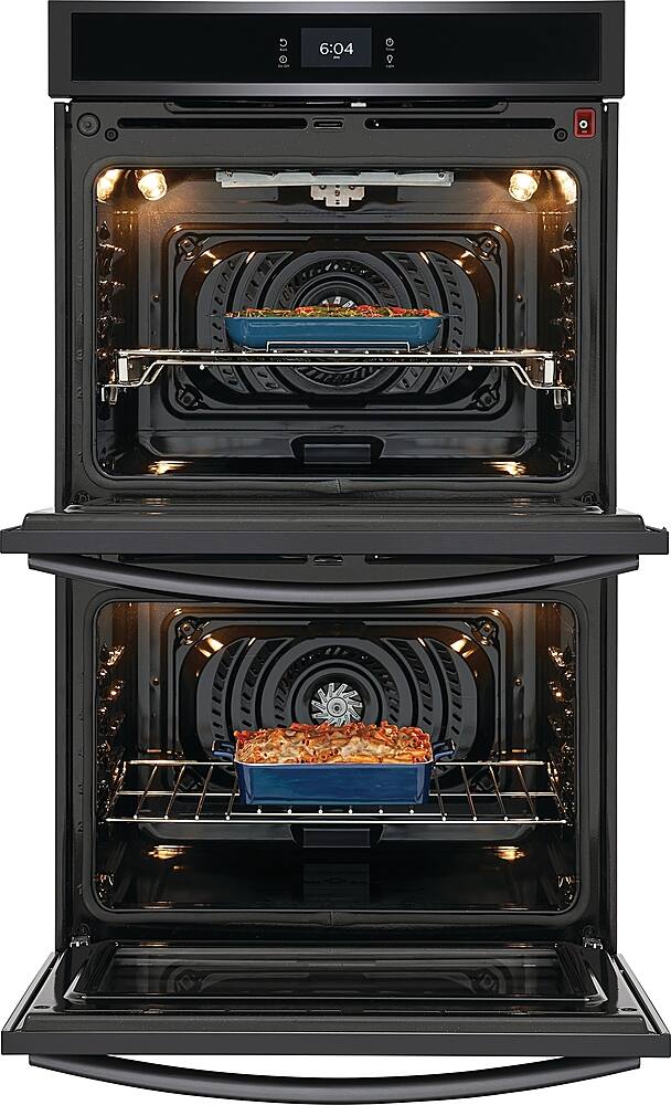 Alt View 13. Frigidaire - Gallery 30" Double Electric Wall Oven with Total Convection - Black Stainless Steel.